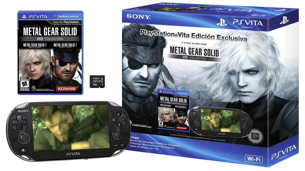 PlayStalgiaX's tweet photo. The Metal Gear Solid HD Collection PS Vita Bundle https://t.co/iYfKgrzyNq