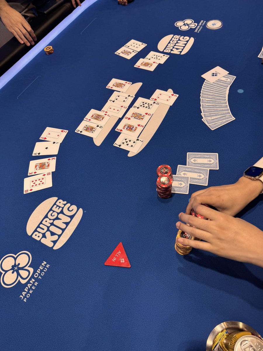 昨日はこちら😷結果は6位でした！
ラストハンドはフロップAIのこちら👋🏻

このゲームはジョージアで毎日狂ったようにやってた時あって自信あったので勝ちたかったなぁ🫠
