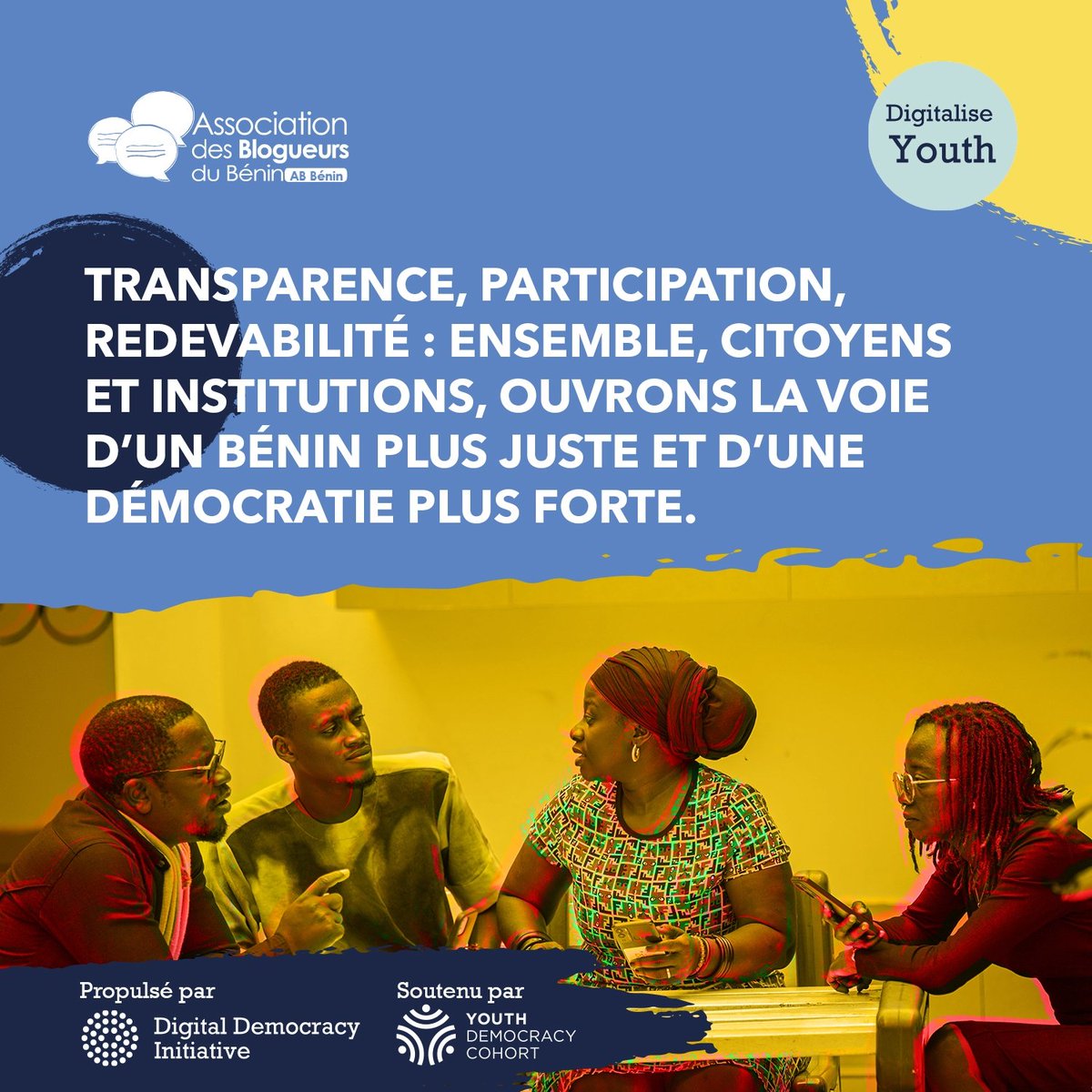 La démocratie, ce n’est pas seulement voter. C’est aussi demander des comptes et participer à chaque décision qui nous concerne. #GenerationOGP #BlogueursduBenin #opengov229
