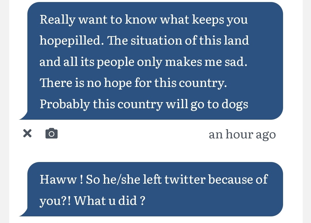 cogitare_02's tweet image. &amp;gt;Just that in the past, nations &amp;amp; races in far worse conditions than we&apos;re currently in, have risen up when they were pushed to it. We&apos;re not a Sub-Saharan or a tropical island nation. We have potential.

&amp;gt;I did nothing! She overreacted sensitively to a very normal message 😔💔