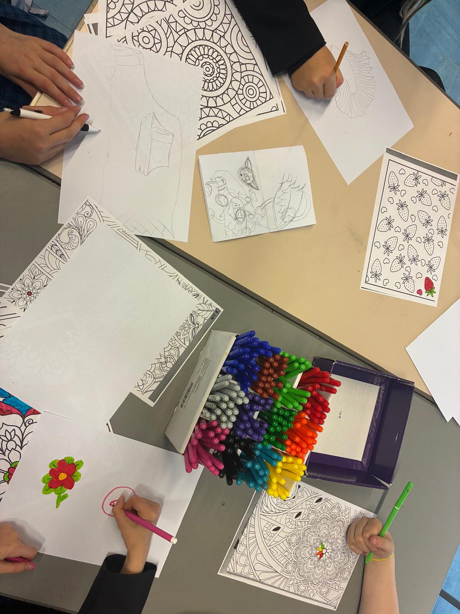 On Friday, staff and students wore yellow to show support for young people's mental health. Students were able to grab some colours, slow down, and let their mind unwind at lunch.
#Mindfulness #ColouringForCalm #MentalWellbeing #HelloYellow