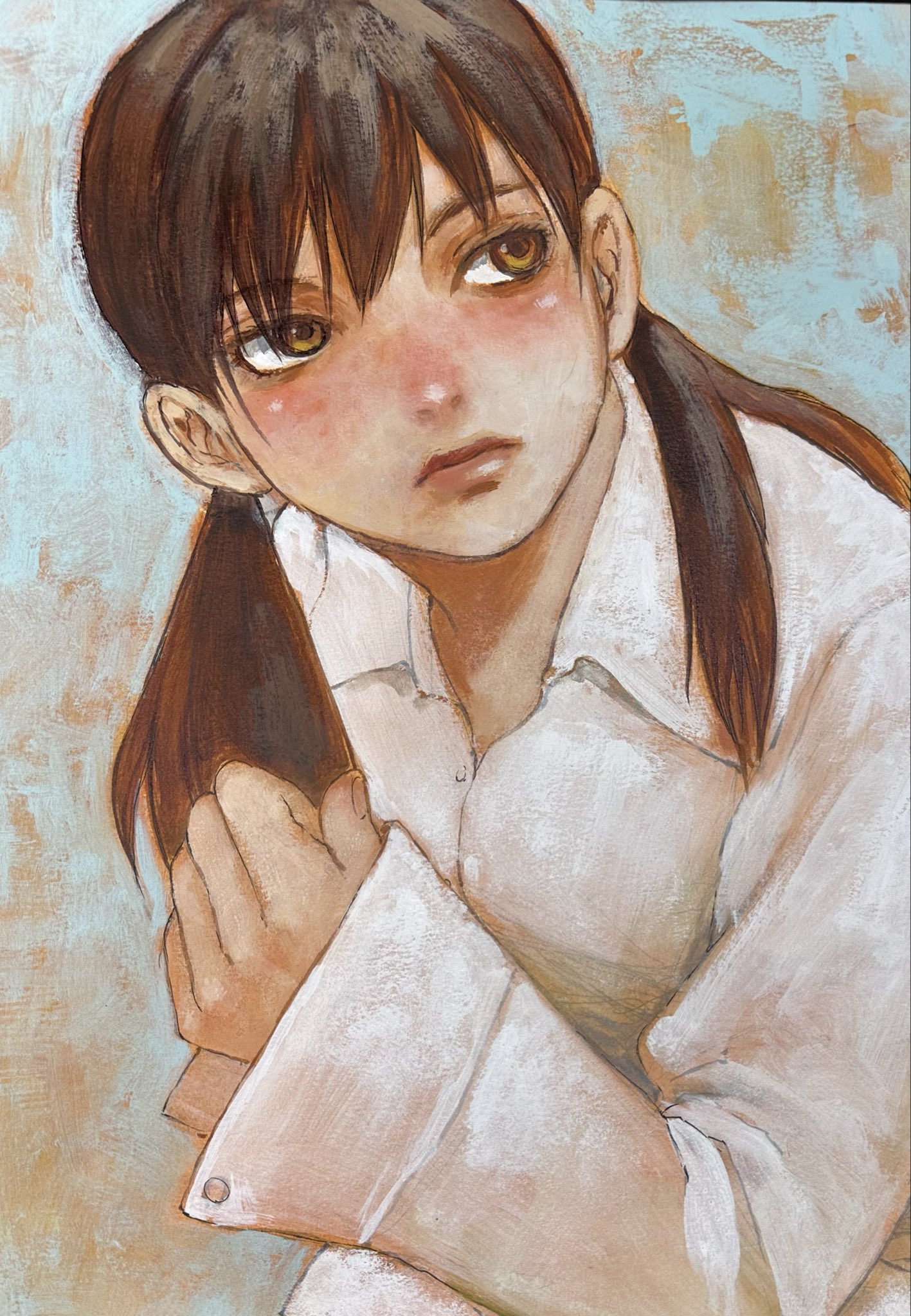 N.Rudisuhli 魚と少女のアクリル画 PEZ on X: 