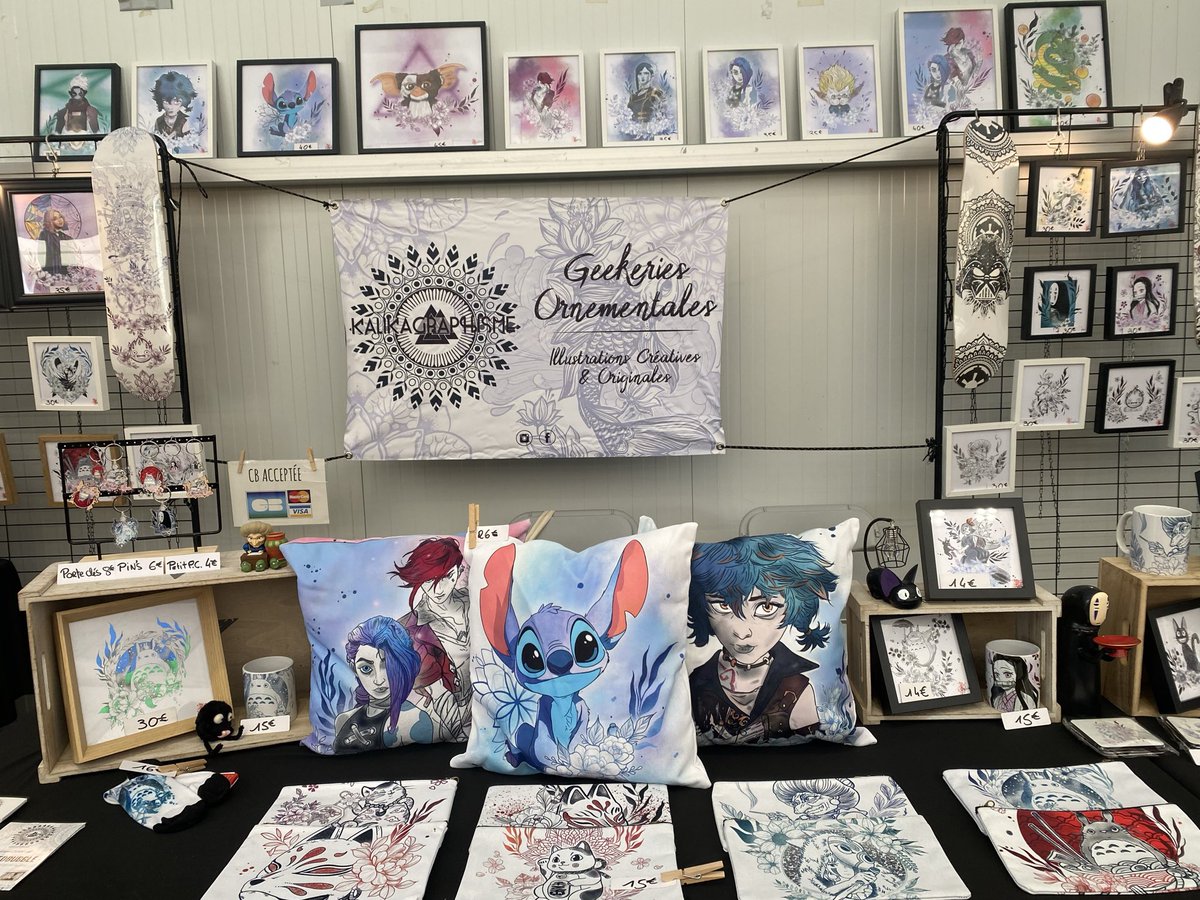 KalikaGraphisme's tweet image. En place pour Blagnac Culture Geek ! #illustrationart #geek #fanart