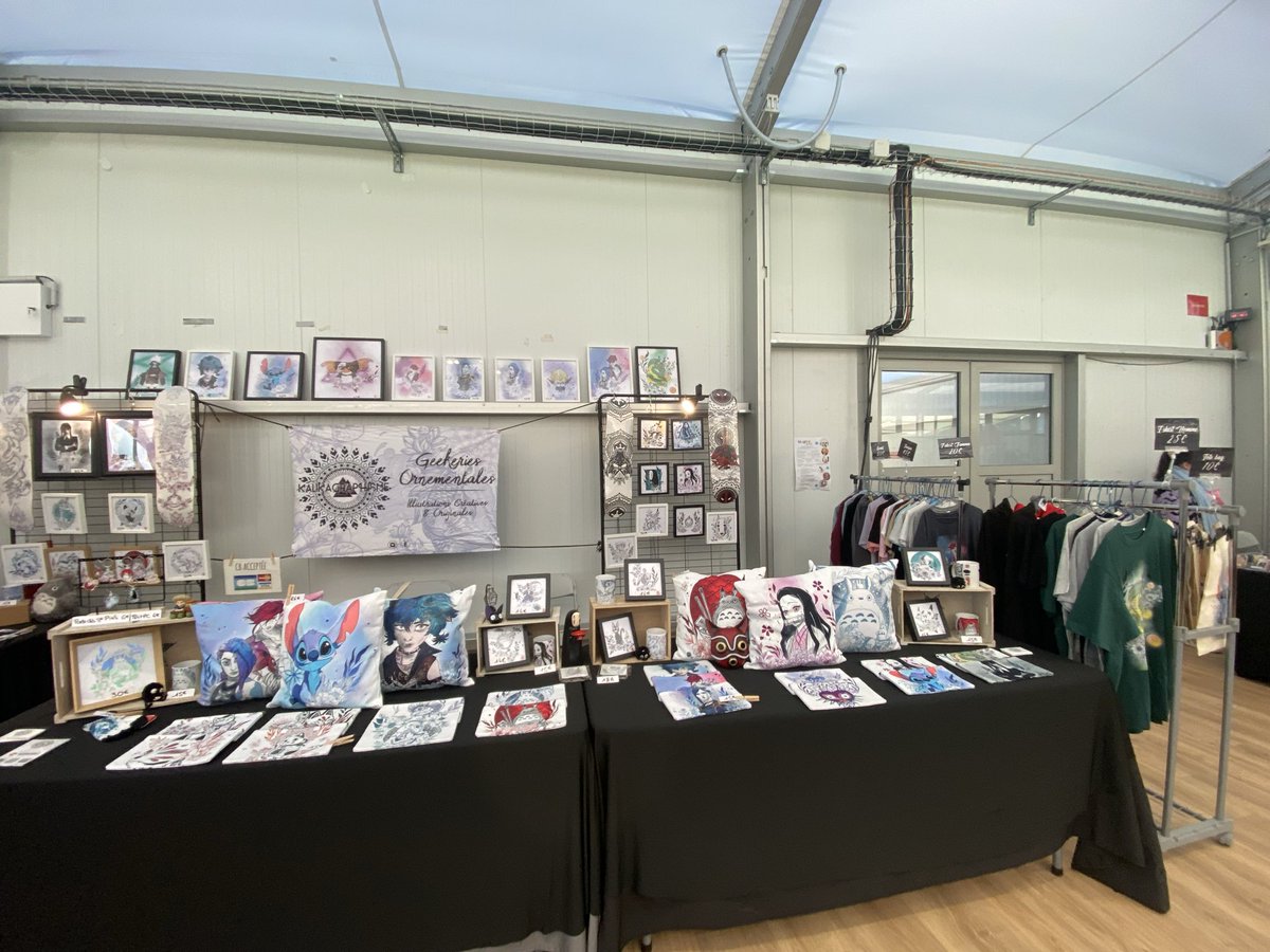 KalikaGraphisme's tweet image. En place pour Blagnac Culture Geek ! #illustrationart #geek #fanart