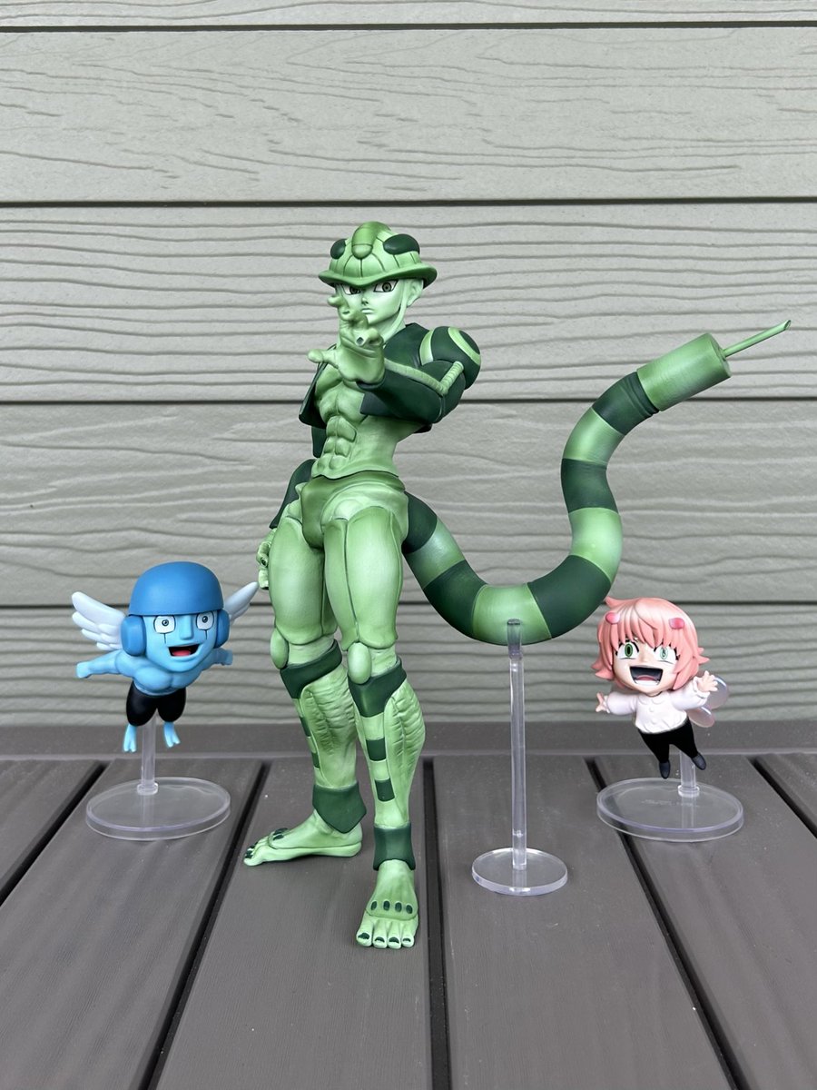 HUNTER×HUNTER 一番くじ メルエム プフ ユピー リペイント並べてみまし