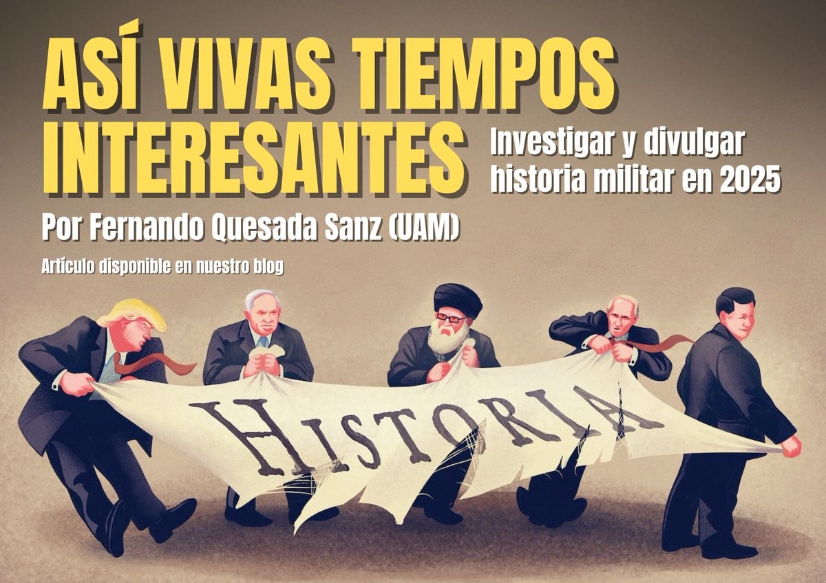 “'Así vivas tiempos interesantes'. Esta forma de maldición de origen incierto alude a épocas especialmente difíciles y duras. Y los últimos años parecen anunciar tiempos interesantes...”.  
Un artículo en nuestro blog por Fernando Quesada Sanz (UAM)
🔗despertaferro-ediciones.com/2025/asi-vivas…