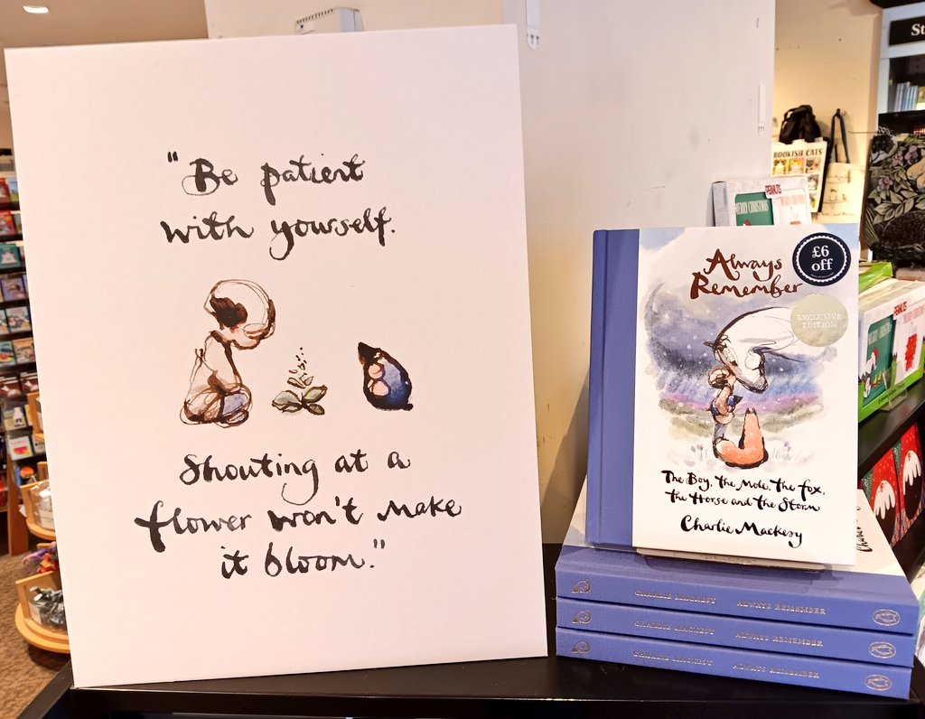 WaterstonesWton's tweet image. It's been a flying start for Charlie Mackesy's Always Remember this week!
Find the beautiful new book from the author/illustrator behind heartfelt classic The Boy, the Mole, the Fox and the Horse in store at Waterstones #Wolverhampton. C&amp;amp;C: waterstones.com/book/always-re…
#alwaysremember