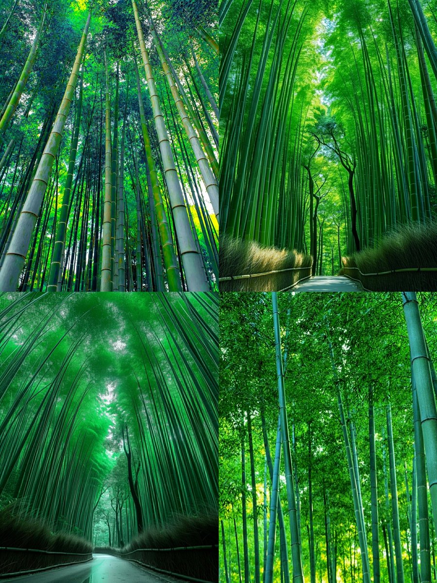 smile_u_u_sy's tweet image. 竹林の世界感が神秘的
