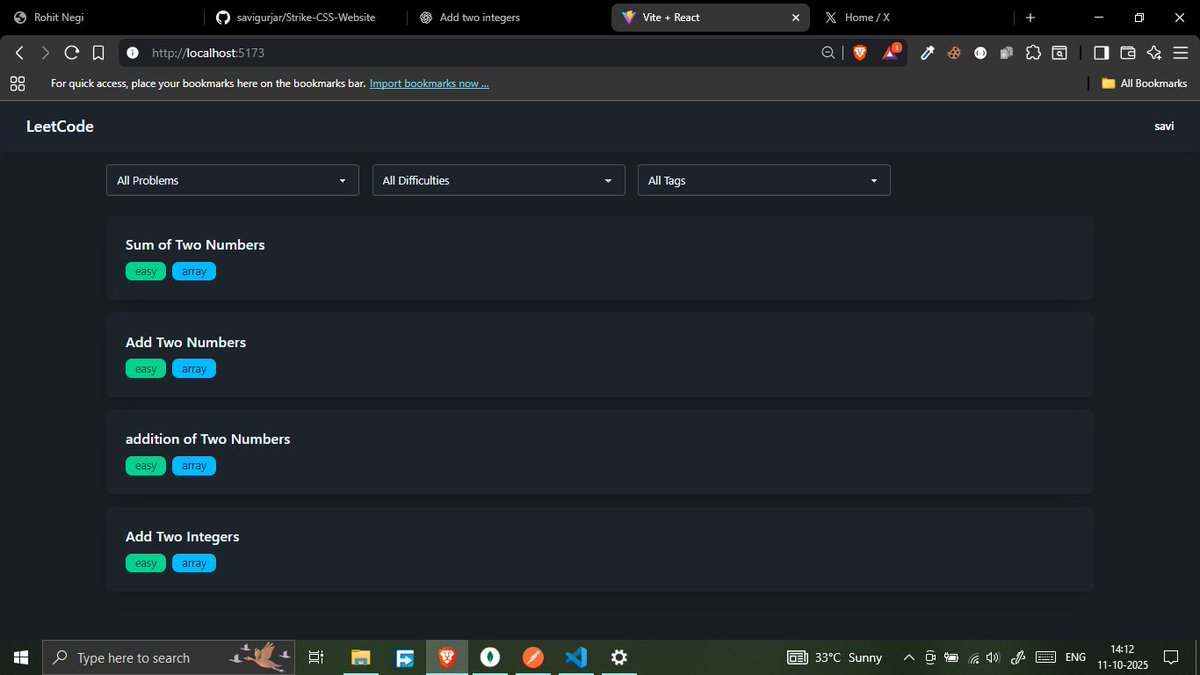 savita_gurjar30's tweet image. Topic: MegaProject: Leetcode

@rohit_negi9 

Lecture 16: Leetcode Editor Creation

GitHubRepo:github.com/savigurjar/Lee…

 #LeetCodeProject #MegaProjectSeries #CoderArmy #RohitNegiBhaiya