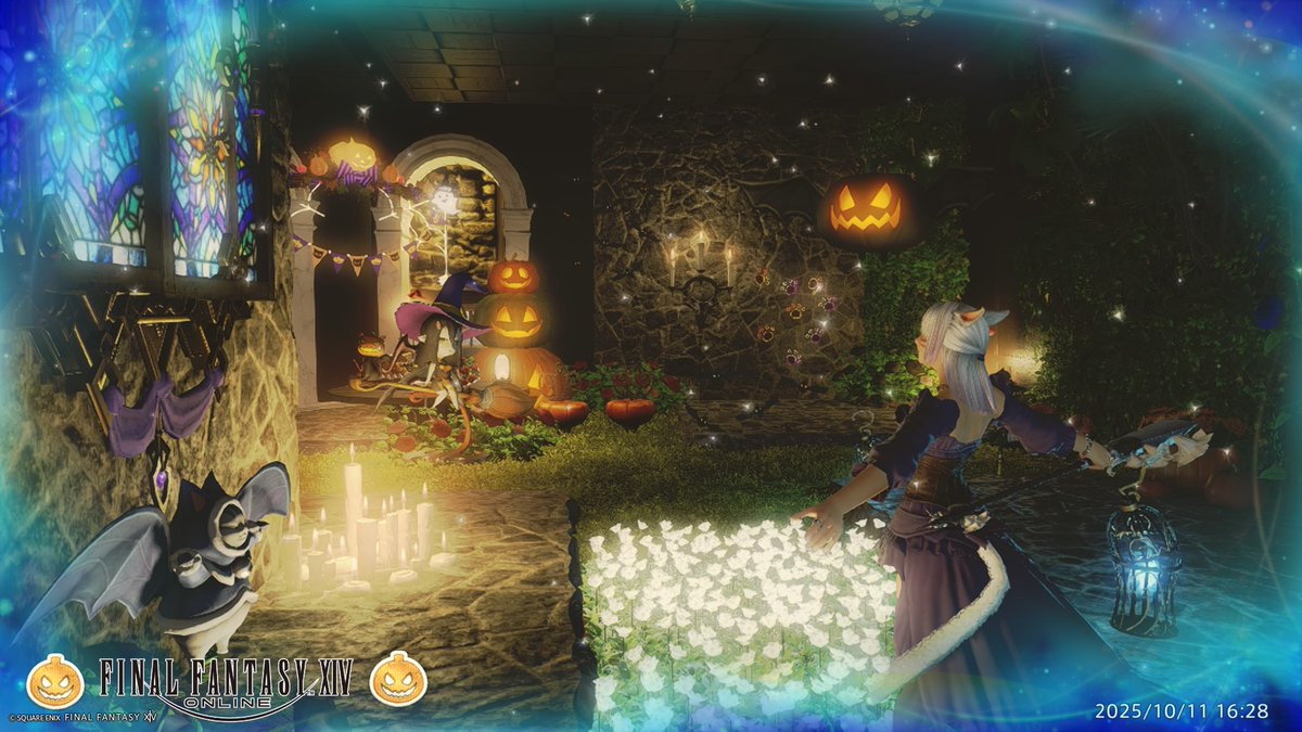0130Nya's tweet photo. ハロウィン～🎃

#FF14 ハウジング
#FF14 ハロウィン https://t.co/TJNaKWRoTk