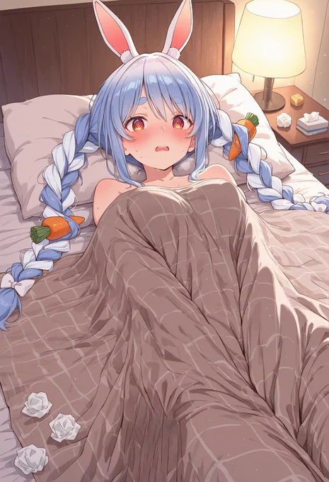 どうしたぺこか!? 布団は触ってはダメぺこよ!?