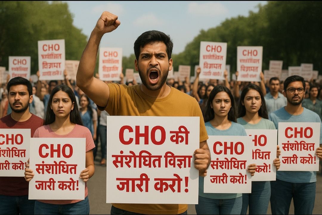 CHO की संशोधित विज्ञप्ति जारी करो 
मेजर साहब 🙏🏽...

CHO परिणाम जारी करो 🪔 🪔 
<a href="/alokrajRSSB/">Alok Raj</a>