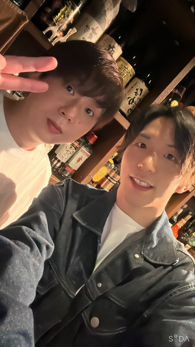 【一日店長】
open！！！
久しぶりの翔くんとはパパトークで楽しいw

#エビスSTARバー　#一日店長