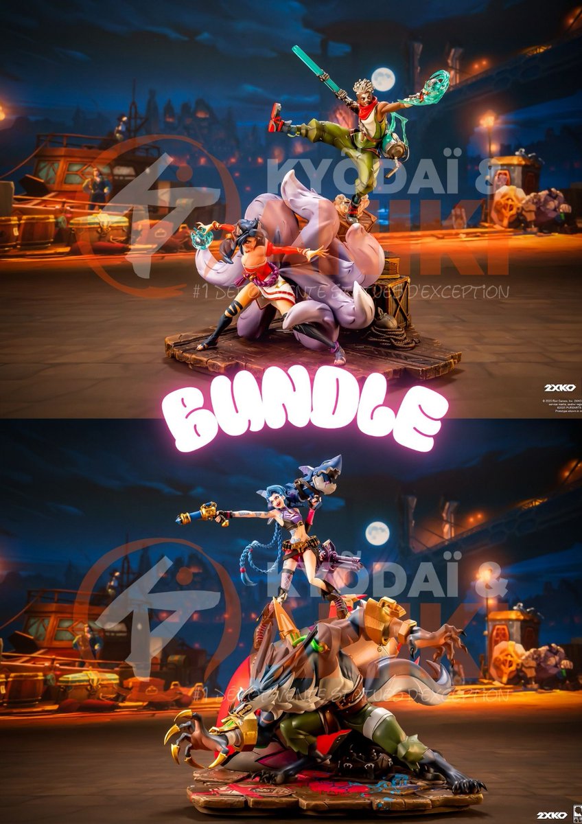 KyodaiA's tweet image. 🎮 Nouvelle vague explosive signée Pure Arts &amp;amp; Riot Games !
Ici 👇👇👇
urlr.me/5jzqKe

Les dioramas officiels 2XKO débarquent en précommande sur notre site 😍

#2XKO #PureArts #Figurine #Preorder #Jinx #Ekko #Ahri #LeagueOfLegends