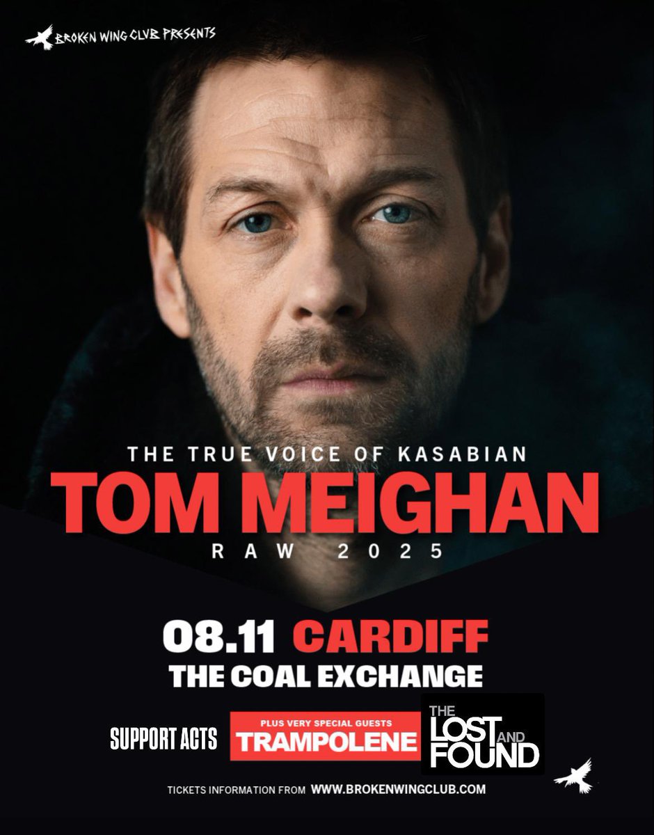 TheLostFound2's tweet photo. So we shall be supporting Tom Meighan at the iconic Cardiff Coal Exchange on Saturday 8th November. Should be a great night at a fantastic venue. Grab your tickets https://t.co/f80MUOYBaq https://t.co/vvuHgrAsTm