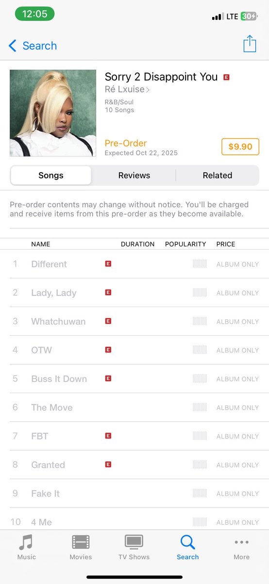 SORRY 2 DISAPPOINT YOU • 10/22
Available for Pre-Order NOW album.link/S2DU