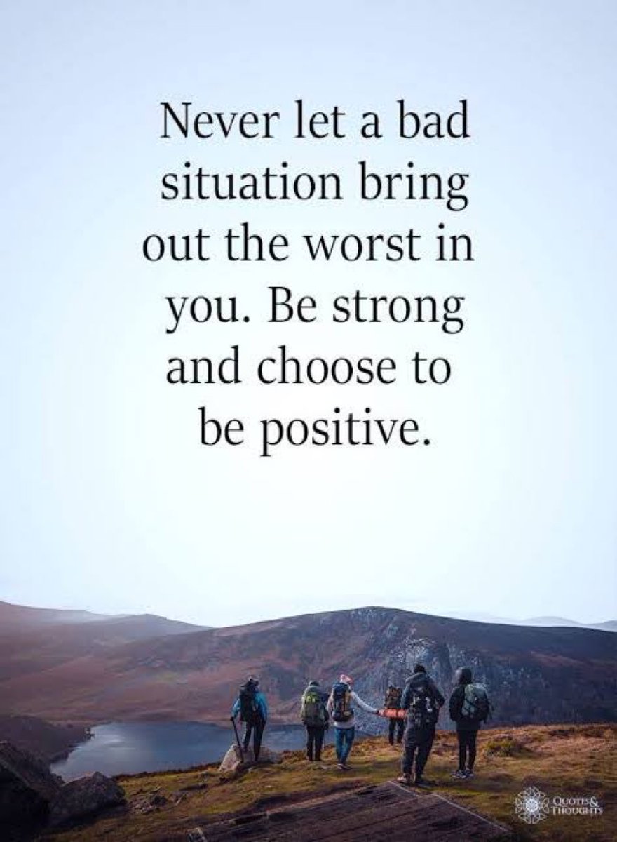 insprepositive's tweet image. Never let a bad situation bring out the worst in you. Be strong and choose to be positive.
#SaturdayVibes
#quote