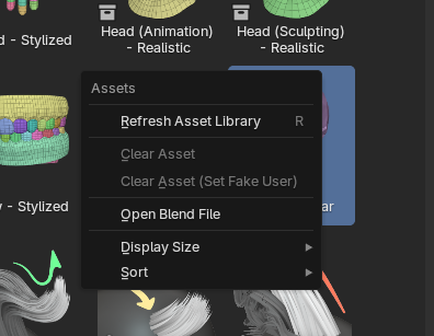 Nahuel_Belich's tweet photo. #Btip:
Asset browser in #blender its a really cool editor.
It has that wrench/screwdriver button that opened the original file but now its gray out :(
¿How do you open assets now if you want to study or modify it?
just right click it or press W with RCS > Open blend file https://t.co/ubcN9KNvnq