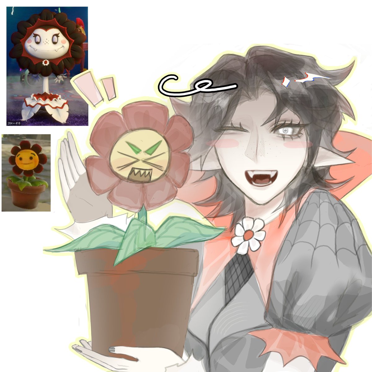 I4mF1sH's tweet photo. Old Art Trade with @/Luciofan777
#VampireFlower #DarkFlower #PvZGW2 #pvzfanart https://t.co/rPYxQAu2WO