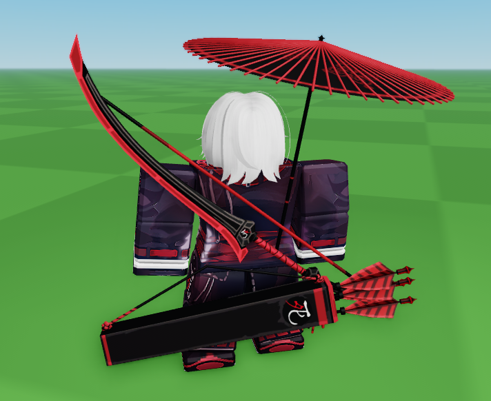 GoldSebi's tweet photo. Nock the arrow, pull, loose—it punches through the target, felling it. It is simple, manual labor with very little chance of error.

Shi East Section 3 Bowblade, Quiver and Umbrella now availible!

Links below https://t.co/9cDdoLRQSO
