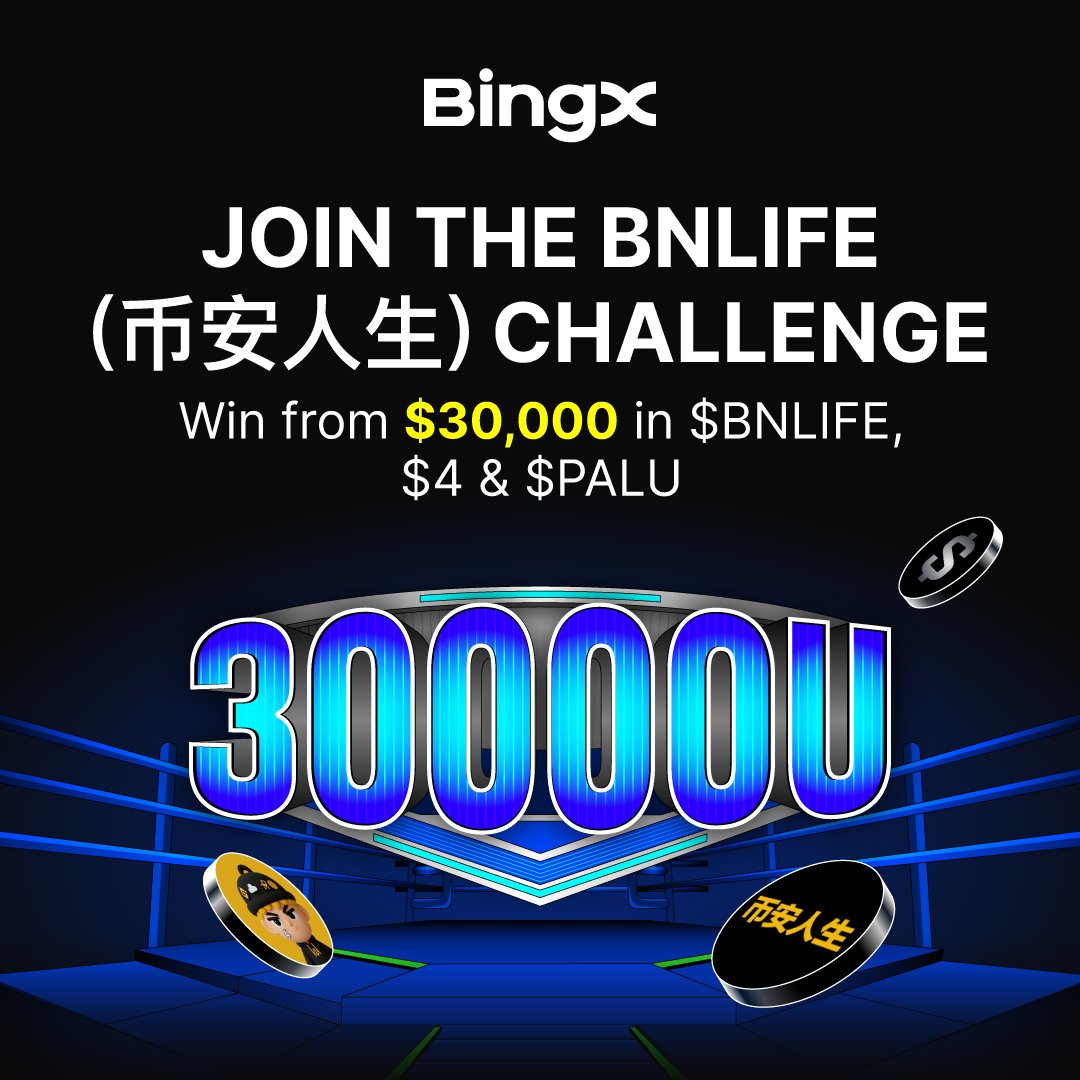 BingXListing's tweet image. Your scroll just got an upgrade. 💰

Join the Binance Life Challenge and claim $15 in #BNLIFE (币安人生) airdrop, easy win, good vibes.

1️⃣ Quote &amp;amp; Retweet this post with the event link: bingx.com/en/activity/ge…
2️⃣ Reply your retweet under @binance’s pinned tweet with #币安人生
3️⃣…