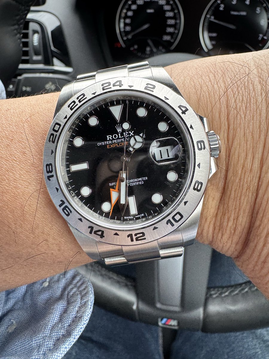 tokei_lover's tweet photo. ボンバーマンの日なのでエク2で
ボンバーマンします

#rolex 
#rolexexplorerii
#ボンバーマンの日 https://t.co/UHd0616EkZ