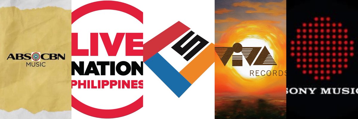 allchartsPH's tweet image. #1stFilipinoMusicAwards Music Company of the Year nominees:

• ABS-CBN Music
• Live Nation Philippines
• Cornerstone Entertainment
• VIVA Records Corporation
• Sony Music Philippines