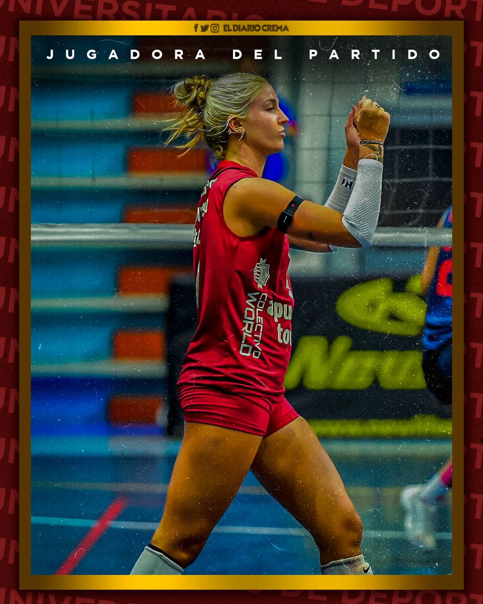 ElDiarioCrema's tweet image. La GARRA AMERICANA presente... Catherine Flood, la 𝗠𝗩𝗣 de la noche. 🇺🇸🏅

Catherine Flood fue la MEJOR JUGADORA en el triunfo ante la FPV Sub-19 en su debut con Universitario. 🔝

Sin duda, un jale de categoría... ¡Vamos por más, @catherinefl00d! 🤩👏🏼

#YdaleU
#VoleyCrema