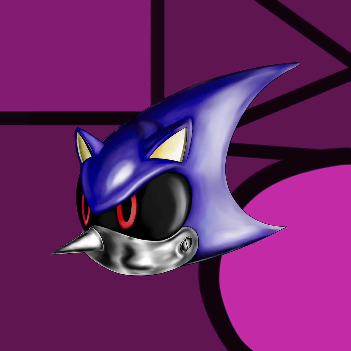 TMortin1777's tweet photo. Metal Sonic Head

#sonicfanart #SonicTheHedgehog #Robot https://t.co/pmUMP1q78q