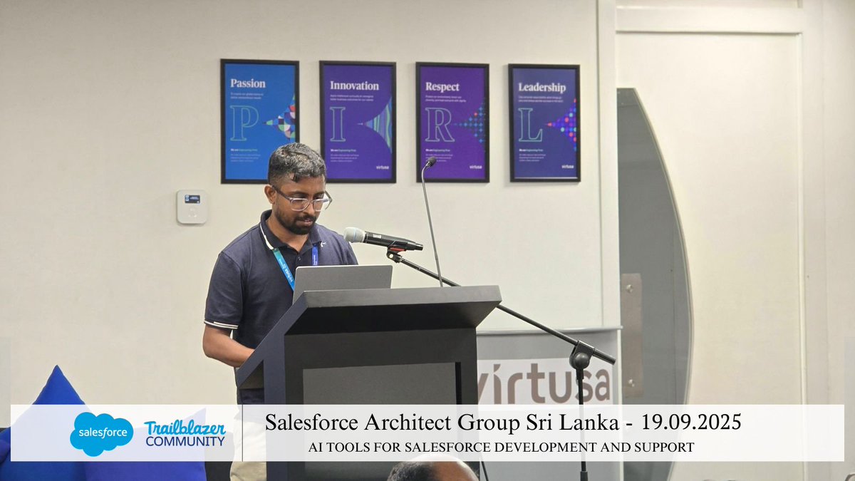 SFSLArchitects's tweet photo. Here are some wonderful moments captured from our recent session — “AI Tools for Salesforce Development and Support.”

Stay connected for more updates and upcoming events.
.
.
.
#Salesforce
#TrailblazerCommunity
#SLSFA https://t.co/X2eVHiihfm