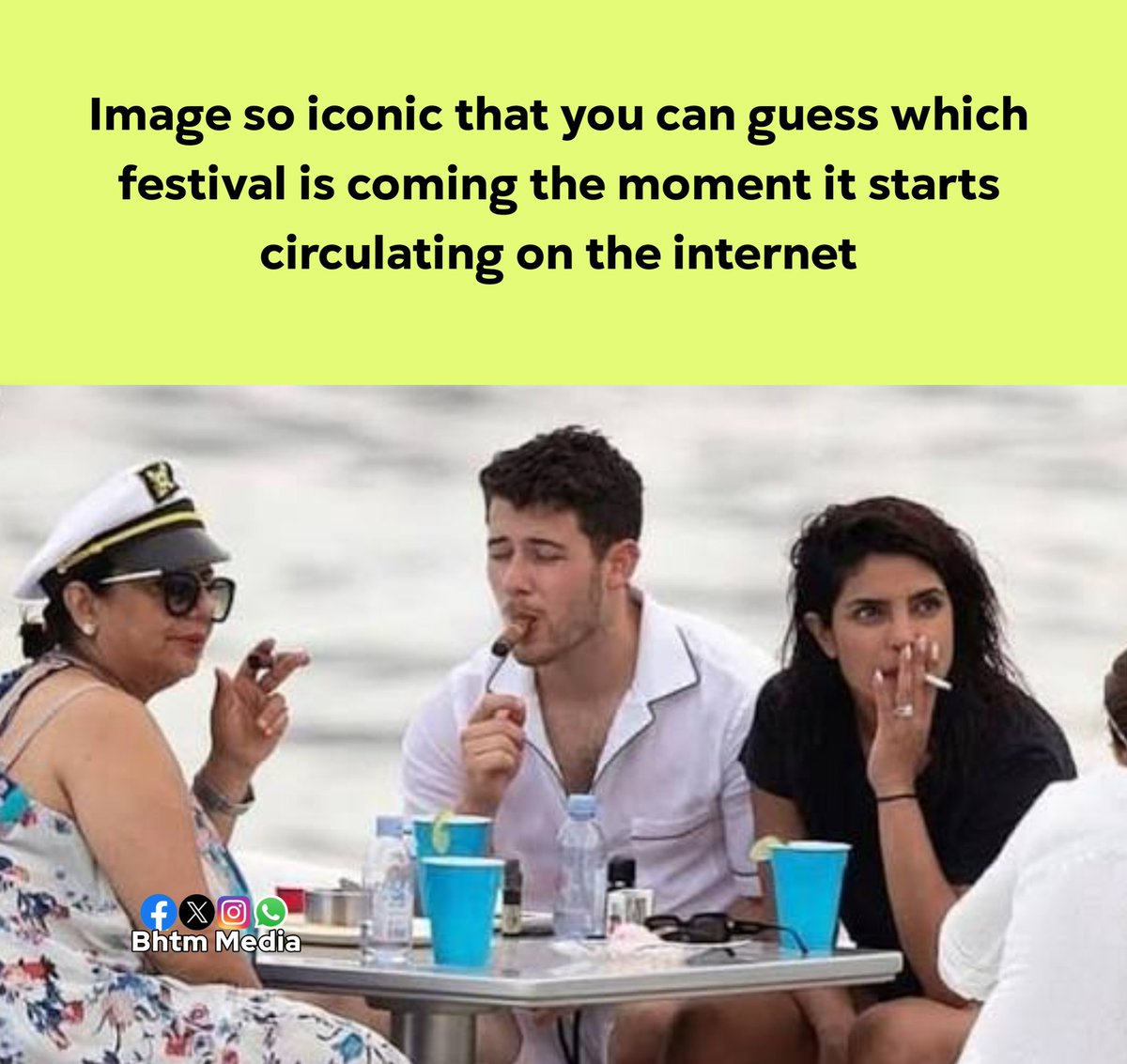 During Diwali: I can't breathe due to the smoke from firecrackers. 😡

On other days: My asthma will heal with cancerous cigarette smoke and tar deposits in my lungs 😍