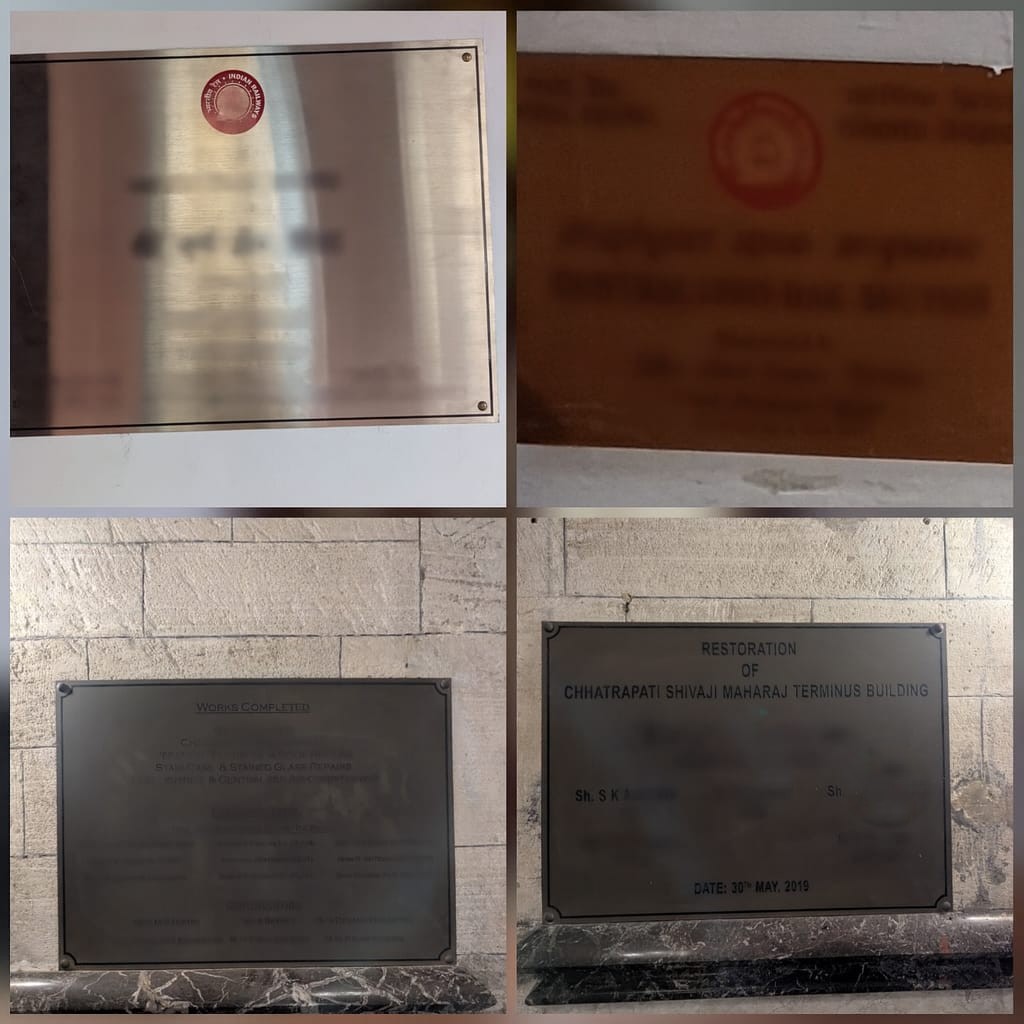 rajtoday's tweet image. How Central Railway is killing India&apos;s legacy at the UNESCO. Every General Manager and railway bureaucrat of @Central_Railway has been either putting up plaques in their names on walls or making painful alterations to the World Heritage building of Chhatrapati Shivaji Maharaj…