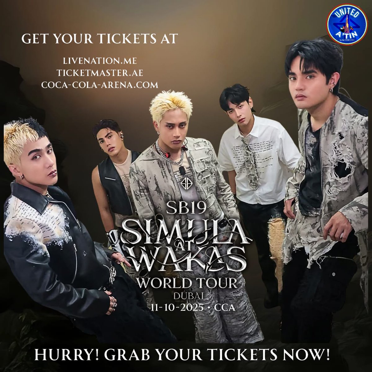 D-Day‼️

Activated: Concert mode Right Now🥳

A'tin, please double-check your concert eesentials. 
Let's have a blast tonight 🤩
See you all 🤗

Hurry! Limited tickets left, Buy it now! 
🎟️ Coca-cola-arena.com
🎟️ Ticketmaster.ae 
🎟️ Platinumlist.net

#SB19
