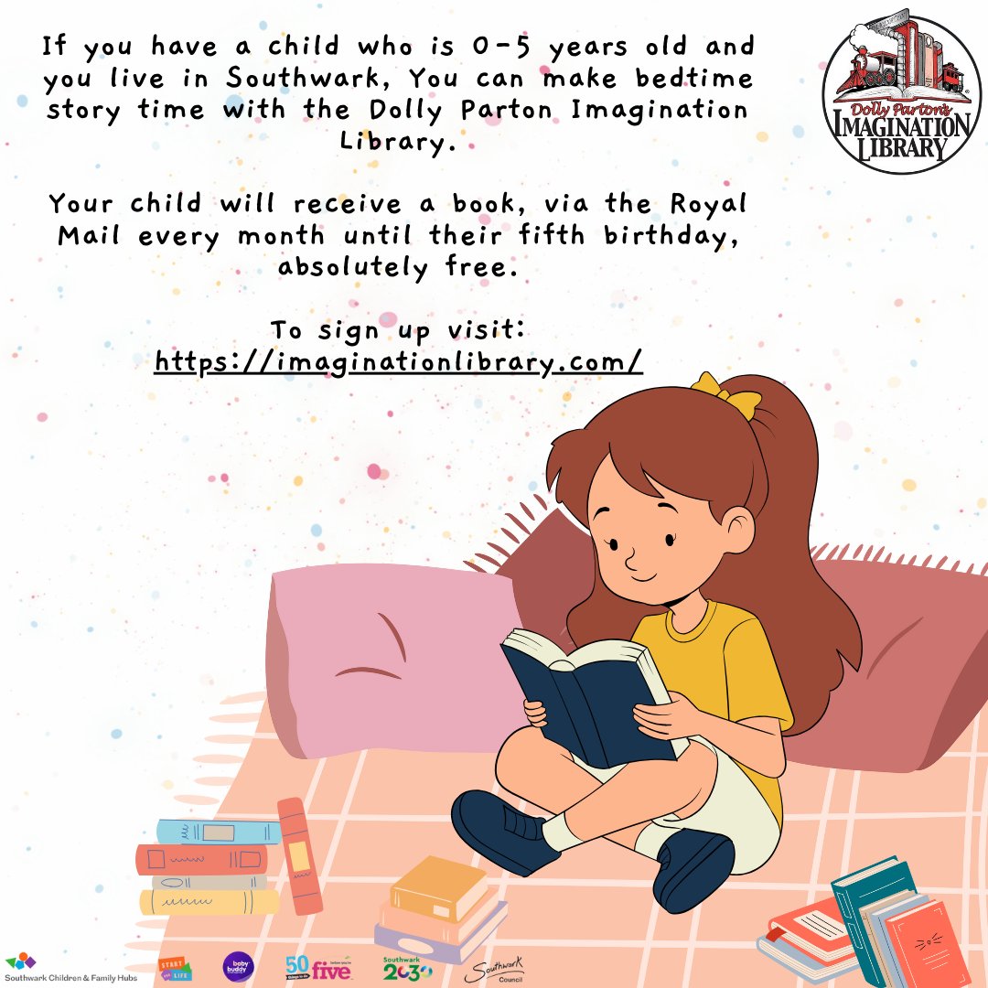 C_D_cfc's tweet image. 📚 Get FREE books for your child every month until age 5!
Sign up for Dolly Parton’s Imagination Library today:
👉 imaginationlibrary.com/check-availabi…
#FreeBooks #EarlyLiteracy #DollyPartonImaginationLibrary