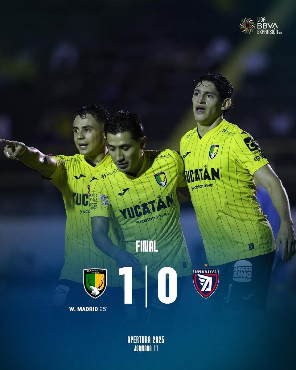 deportivistamx's tweet image. ⚽️Por la mínima Venados vence a Tepatitlan en la Liga de expansión.