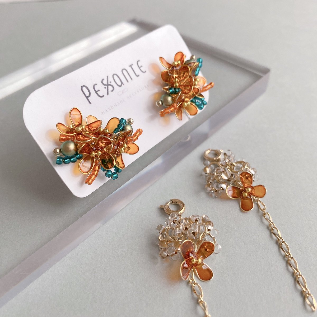 #皆はどんな秋ですか

2way金木犀の耳につけるお守り⁎⁺˳✧༚