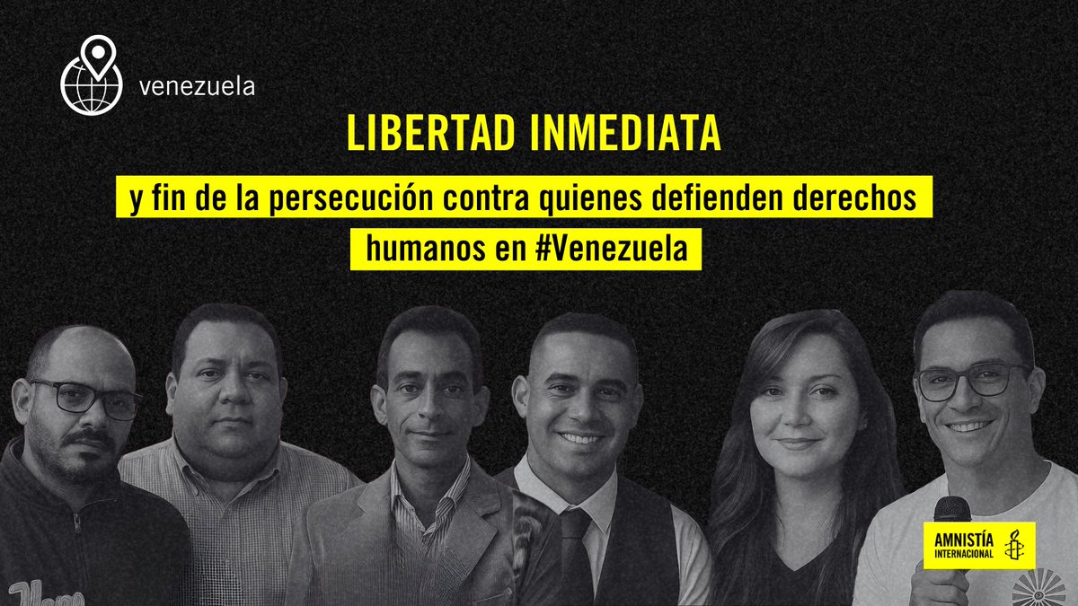 🚨 #Venezuela: La persecución contra personas defensoras de derechos humanos no se detiene. Ellas, sus familias y su labor siguen bajo amenaza constante.
Exigimos el fin de la represión y la liberación inmediata e incondicional de todas ellas.
Conócelas 👇