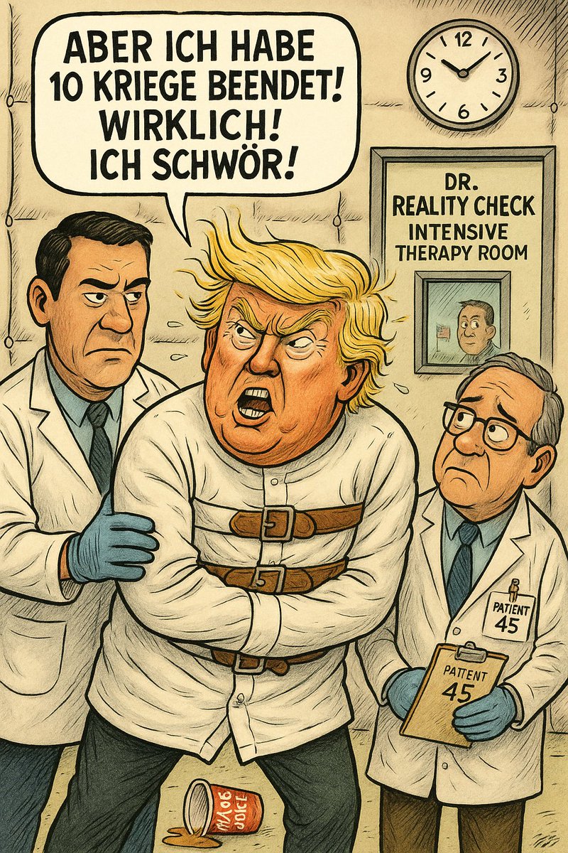 diamantencop77's tweet image. "Aber ich schwör: Ich hab 10 Kriege beendet!" 
#Trump #Friedensnobelpreis #Norwegen