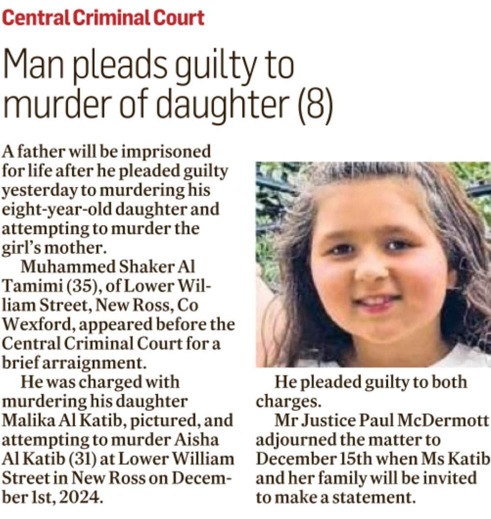 barrycrushell's tweet image. A news story like this deserves more coverage than a corner of page six of the Irish Times.