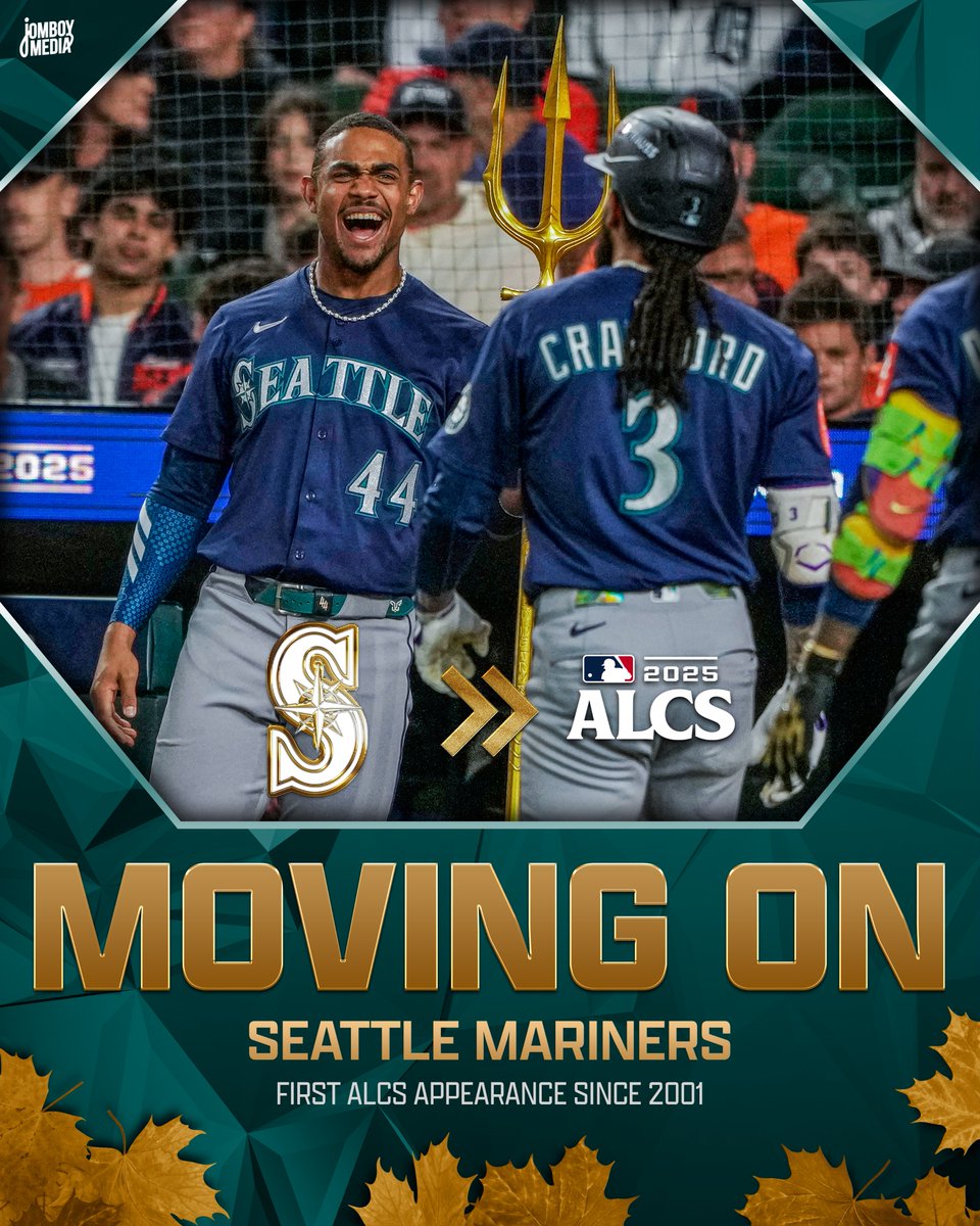 THE SEATTLE MARINERS ARE HEADED TO THE ALCS FOR THE FIRST TIME SINCE 2001