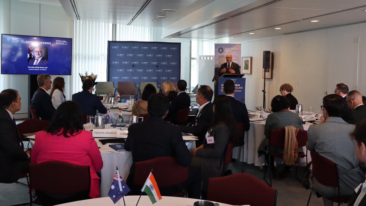 Gaurav_SNI's tweet image. It was a pleasure representing @CSDR_India at the Australia-India Defense Conclave at the Parliament House, organised by @AIinstitute @Lisa_Singh on the sidelines of Shri @DefenceMinIndia&apos;s visit to Canberra. 

Spoke about the report @Kim_HDarragh and I did early this year &amp;amp;…