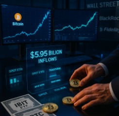 LCI_Token's tweet photo. Crypto ETFs break records: $5.95B inflows in one week!

Why are institutions piling in now? One trend could change the market landscape. Curious? https://t.co/1coAgoc48N