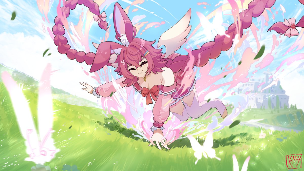 my entry for <a href="/buneeru/">Neeru 🐇💗</a>'s fanart contest🩷
discord: kenjixiao
#NeeruArt