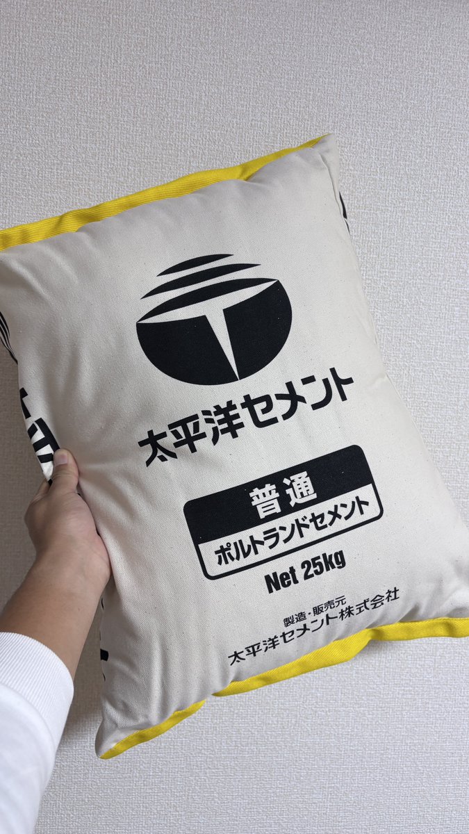 sin_san_sun_'s tweet image. 【速報】大船渡産業祭りで妻氏が熾烈なジャンケン大会を制して太平洋セメントクッション(非売品)をゲット！