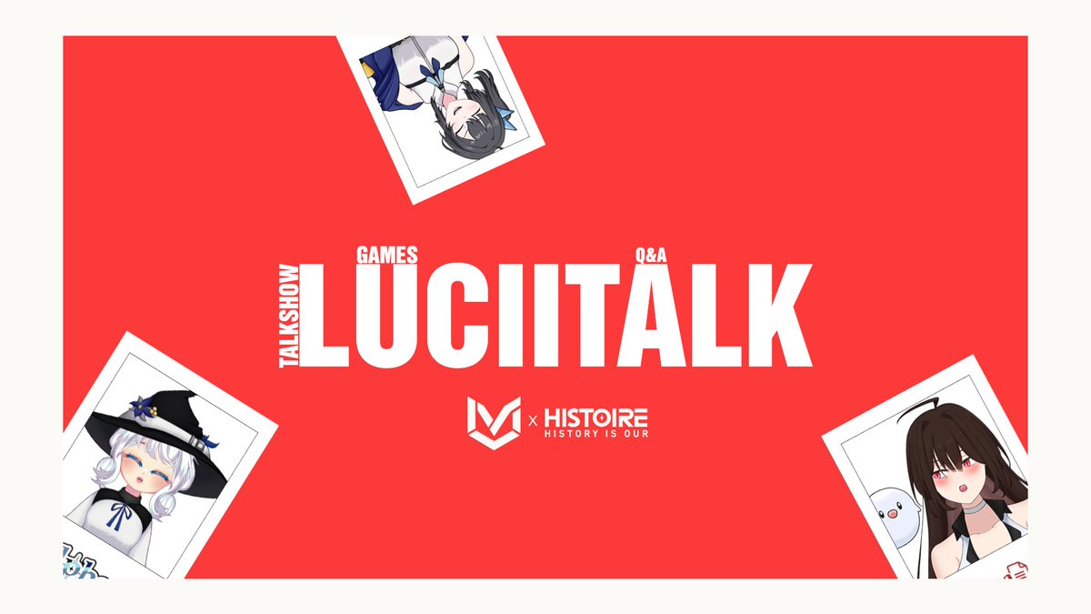 Halo temen temen semua, jangan lupa nonton LuciiTalk malam ini pukul 20.30 WIB  di channel Youtube Lucii Virtual ya!!! kita bakal ngobrol dan seru seruan bareng Histoire, See you!

Time : Sabtu 11 Oktober 2025, 20.30 WIB

Waiting Room : youtube.com/live/etOYAvx9L…

#talkshow #vtuber