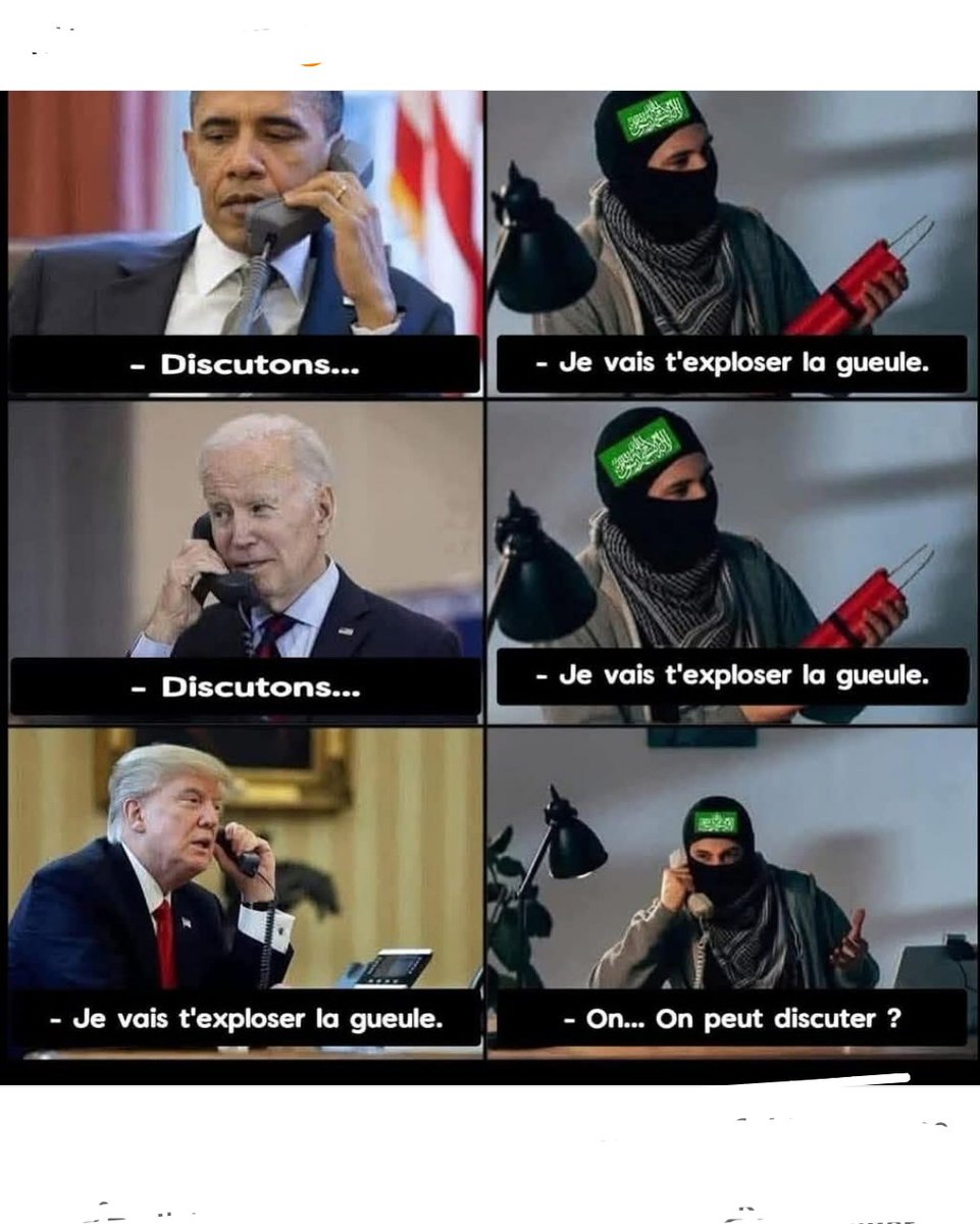 gauchecaca's tweet image. Petite leçon d&apos;efficacité...