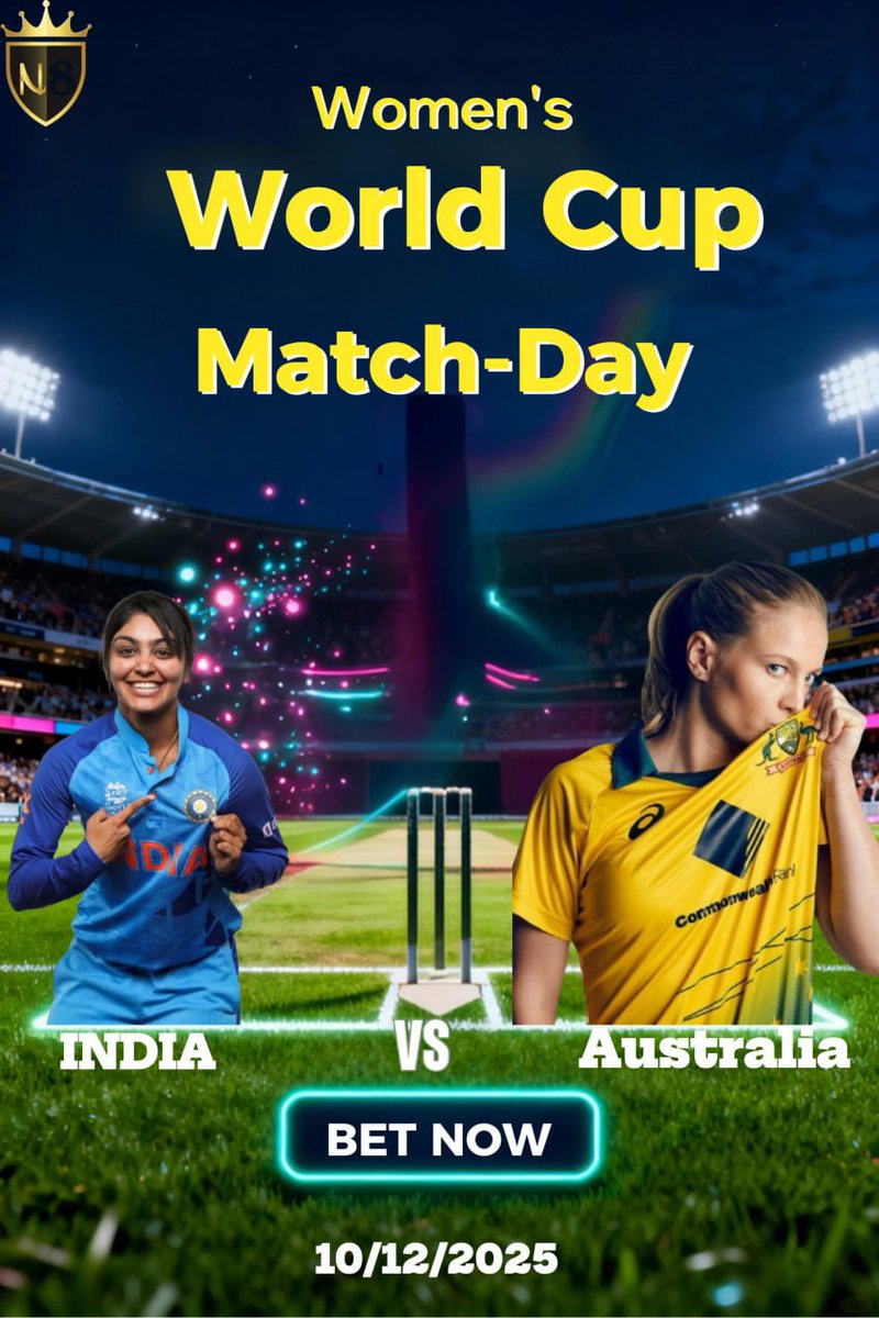 sim_tycoon's tweet photo. Clash of titans on the world stage ๐๐ India vs Australiaโwho will rise?
#WomensWorldCup #INDvsAUS #CricketFever #GameDay #MatchDayMagic https://t.co/fAg13nDyHr