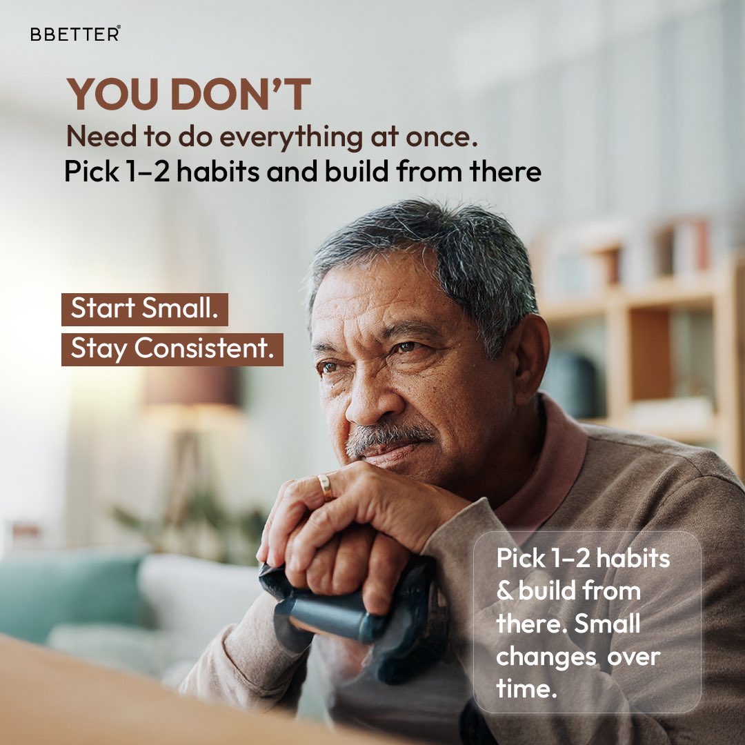 Hey_Bbetter's tweet photo. Swipe through for 10 simple, science-backed ways to feel better, think clearer, and age with power no tech, no trends, just real change.

👉 Your Day 1 starts today. 
#BBETTER
#Longevity #HealthyAging #BiohackingOver50 #WellnessJourney #BBETTER #MindBodyHealth https://t.co/IEcrAJGhzE