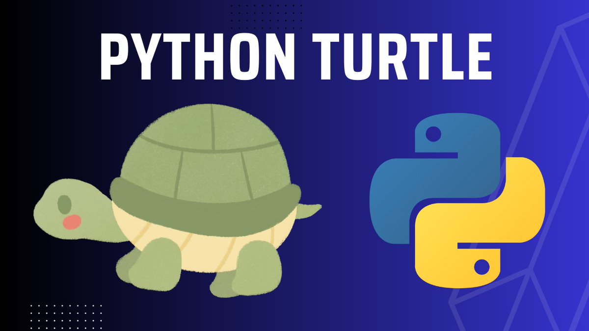 dw_amit's tweet image. What is the Turtle Python Library | Applications | Advantages | Disadvantages:
studyopedia.com/python-turtle/…
#pythonturtle #turtletutorial #studyopedia #turtlelibrary