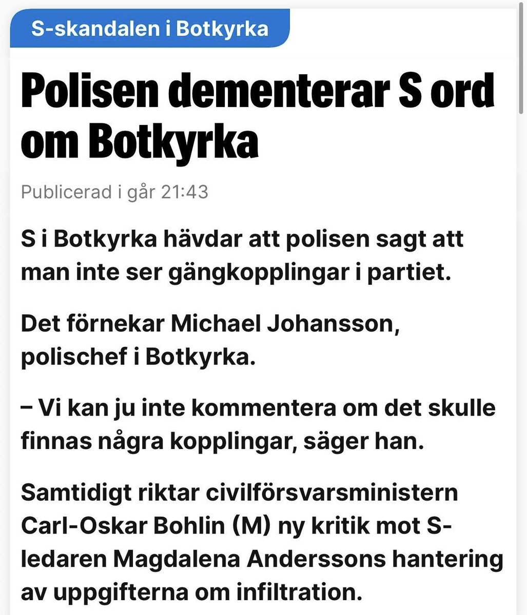 FredrikKarrholm's tweet image. I denna soppa är nog lögnerna mer graverande än gängkopplingarna.